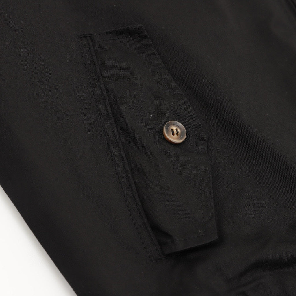 Polo Ralph Lauren Men's Black Classic‑Fit Twill Signature Pony Harrington Jacket
