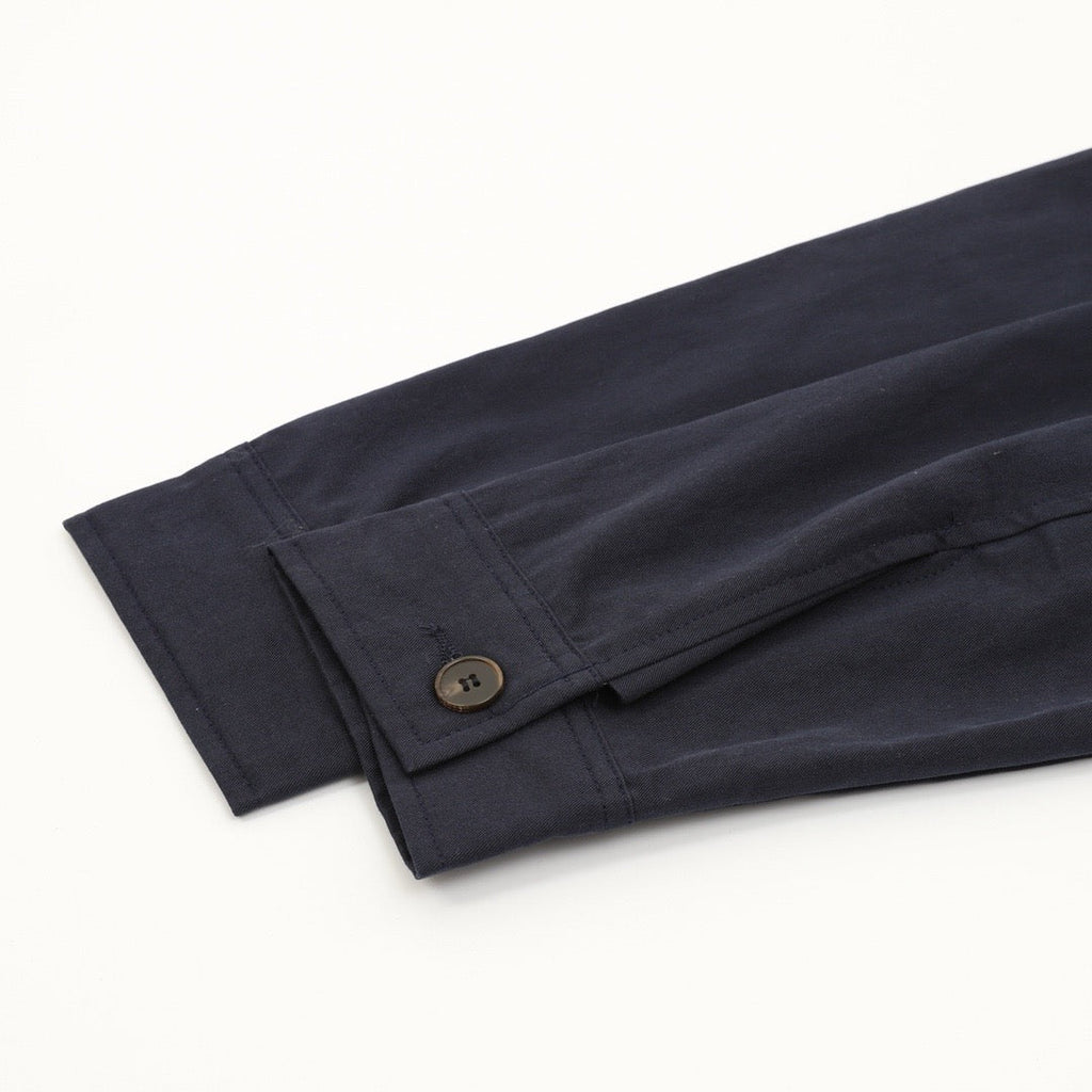 Polo Ralph Lauren Men's Navy Harrington Jacket with White-Trim Collar