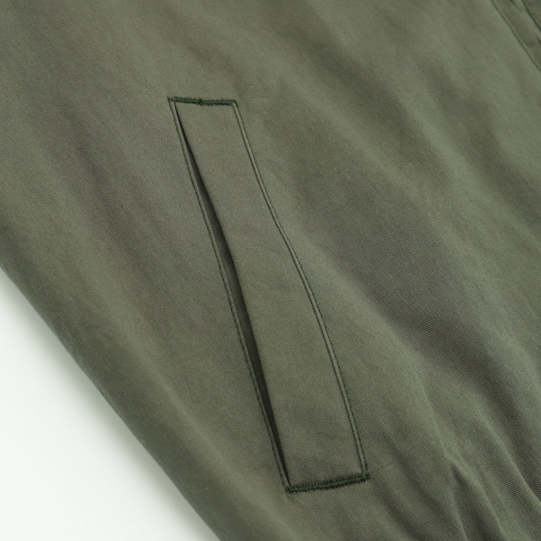 Polo Ralph Lauren Men's Olive Green Harrington Jacket with Tonal Pony Logo