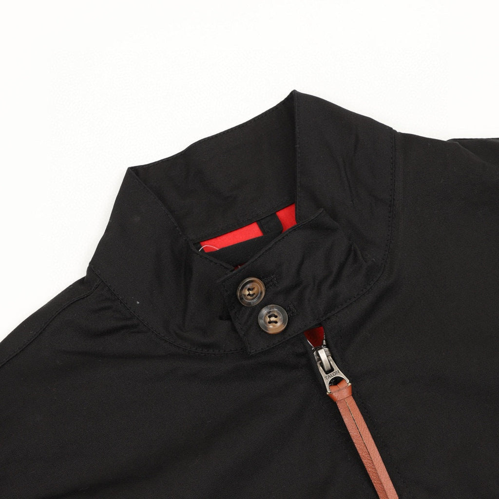 Polo Ralph Lauren Men's Black Classic‑Fit Twill Signature Pony Harrington Jacket