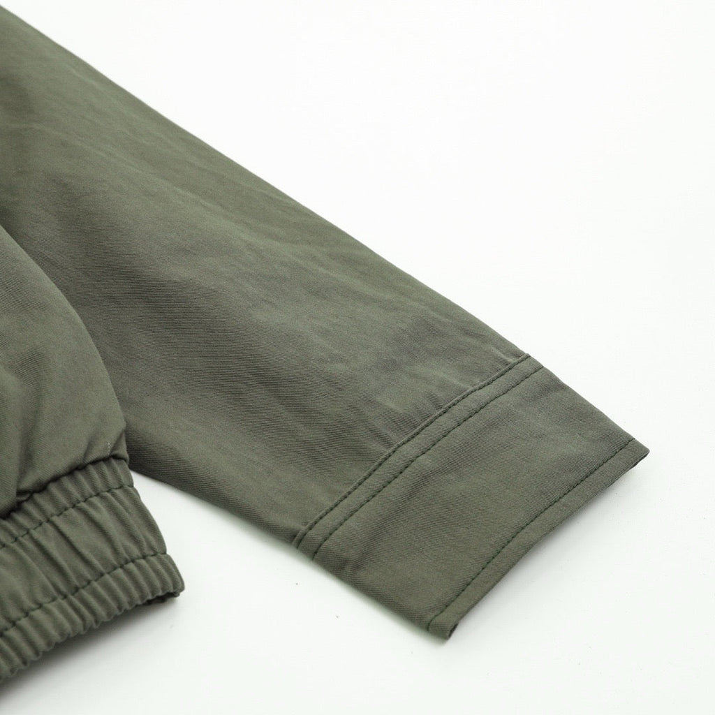 Polo Ralph Lauren Men's Olive Green Harrington Jacket with Tonal Pony Logo