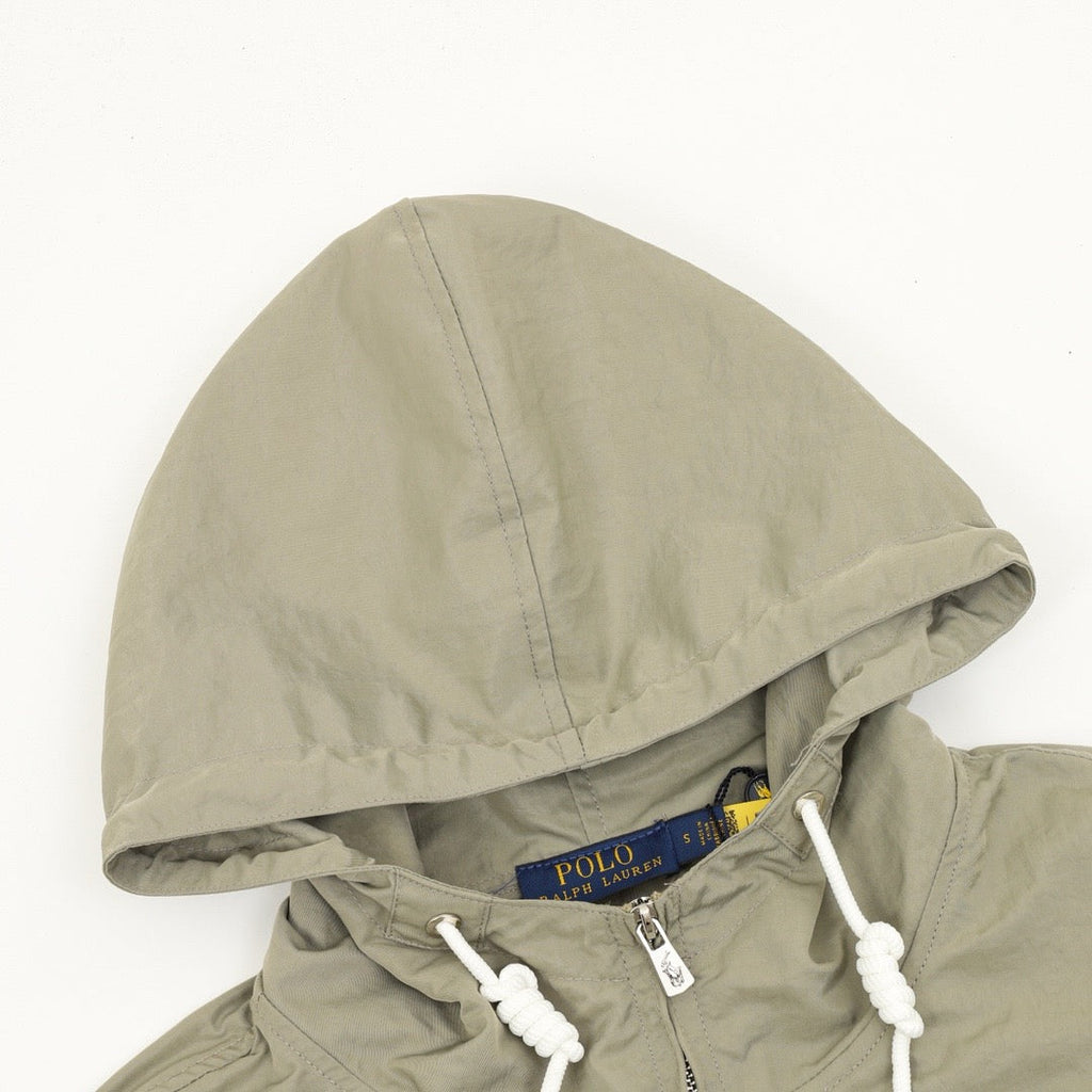 Polo Ralph Lauren Men's Sage Green Hooded Full-Zip Windbreaker