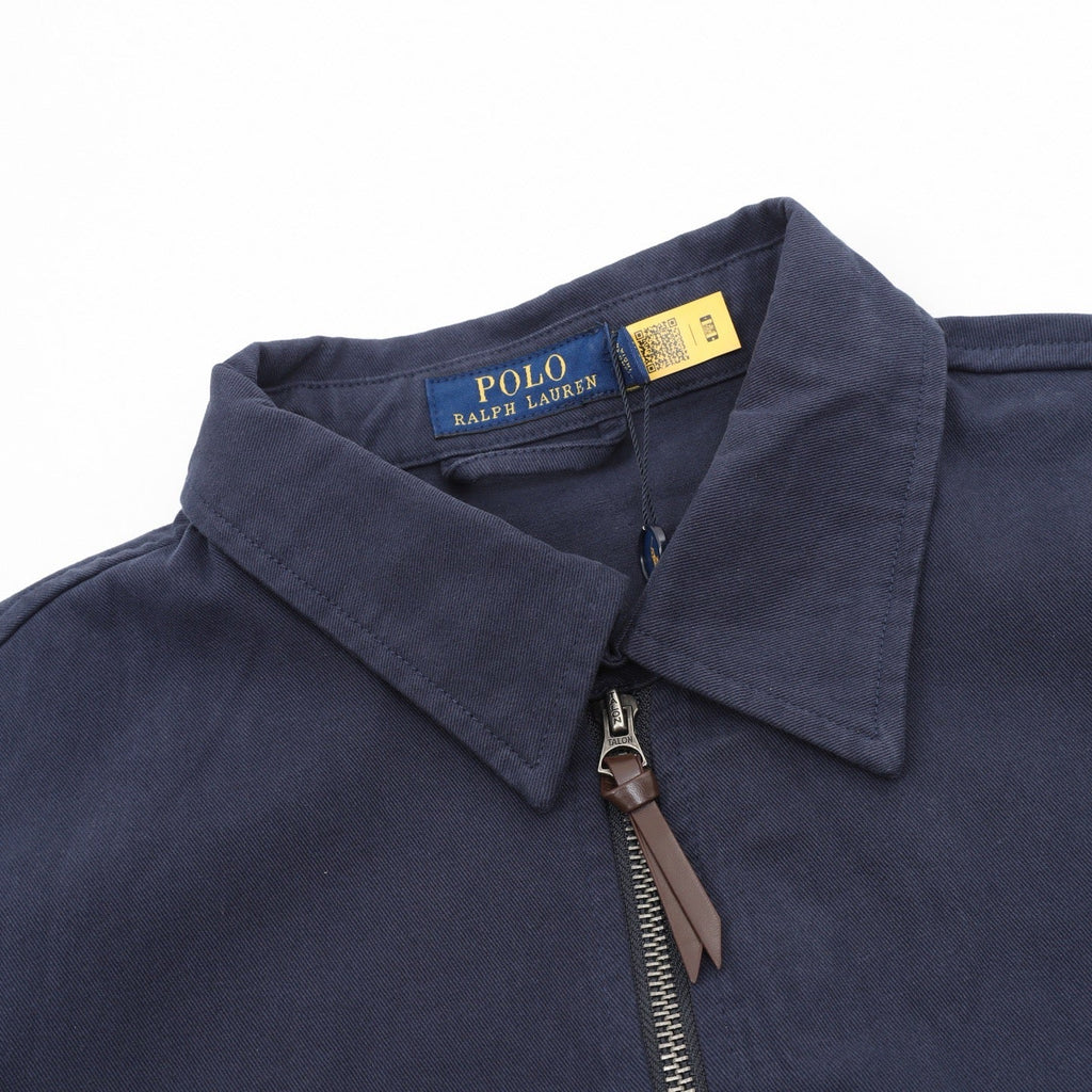 Polo Ralph Lauren Men's Navy Bi-Swing Cotton Twill Harrington Jacket
