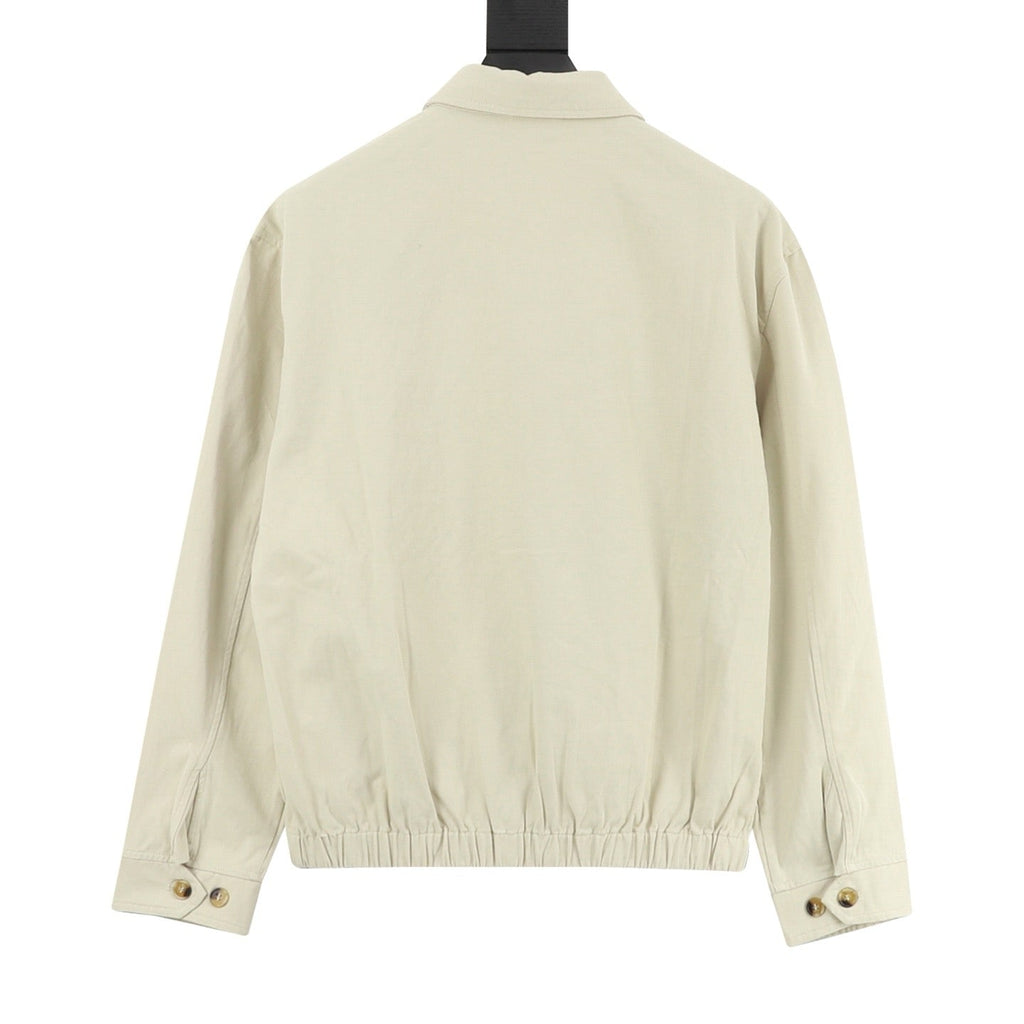 Polo Ralph Lauren Men's Khaki Bi-Swing Cotton Twill Harrington Jacket