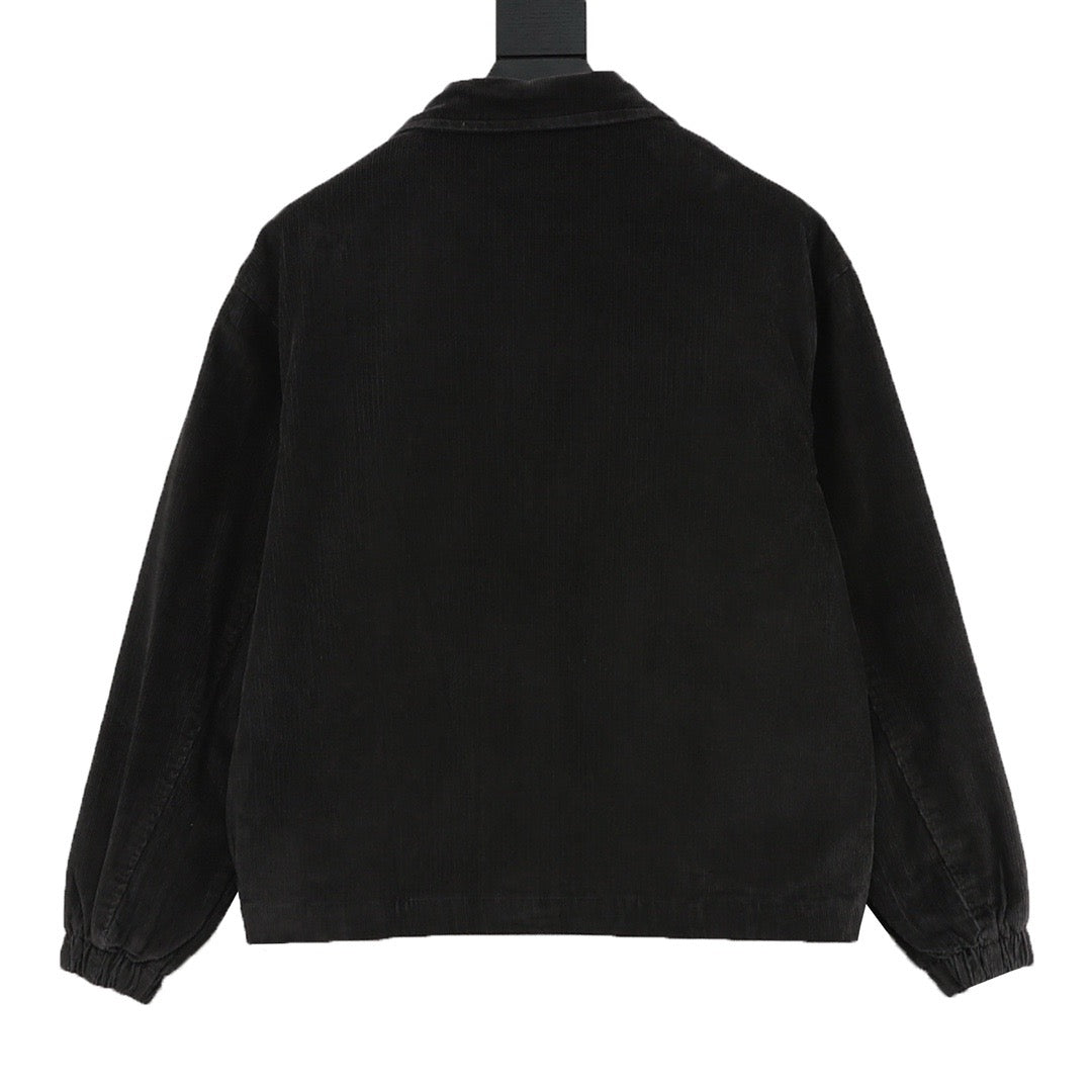 Polo Ralph Lauren Men's Black Classic-Fit Corduroy Harrington Jacket