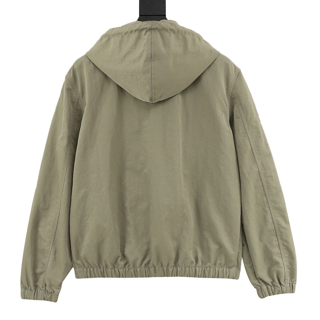 Polo Ralph Lauren Men's Sage Green Hooded Full-Zip Windbreaker