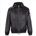 Dior Black Hooded Nylon Windbreaker Jacket