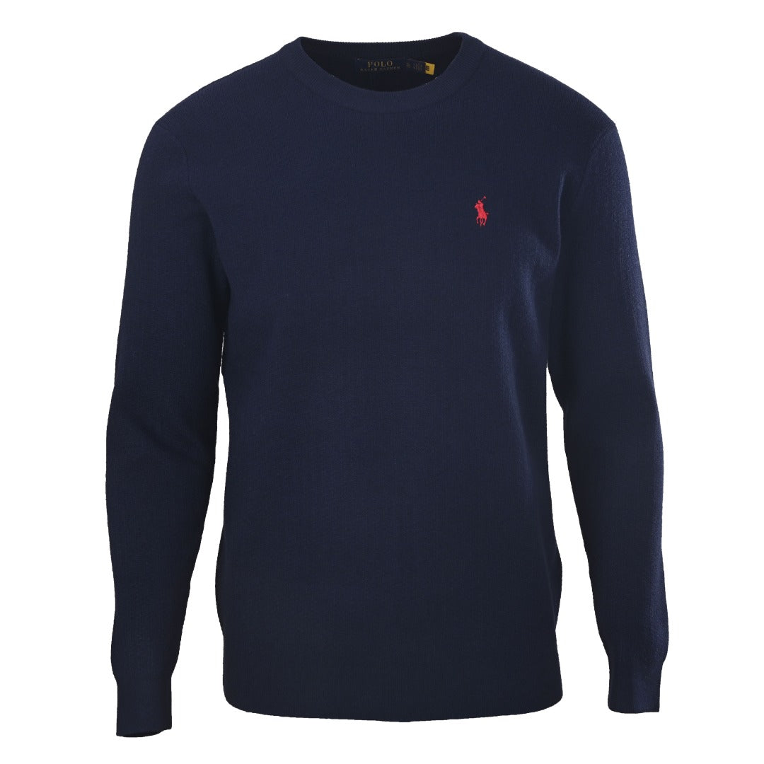 Polo Ralph Lauren Classic‑Fit Navy Crew Neck Knit Sweater