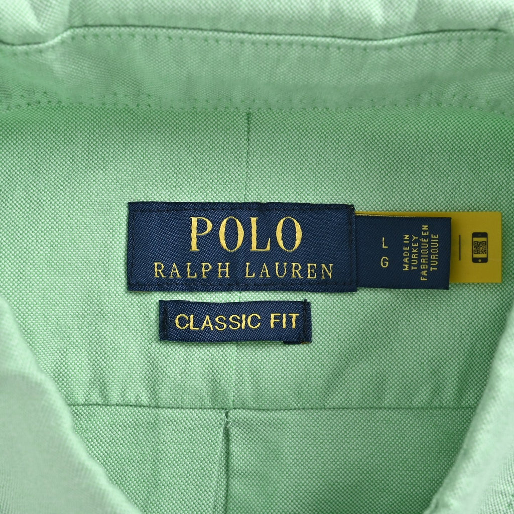 Polo Ralph Lauren Classic‑Fit Series Light Green Oxford Long Sleeve Shirt