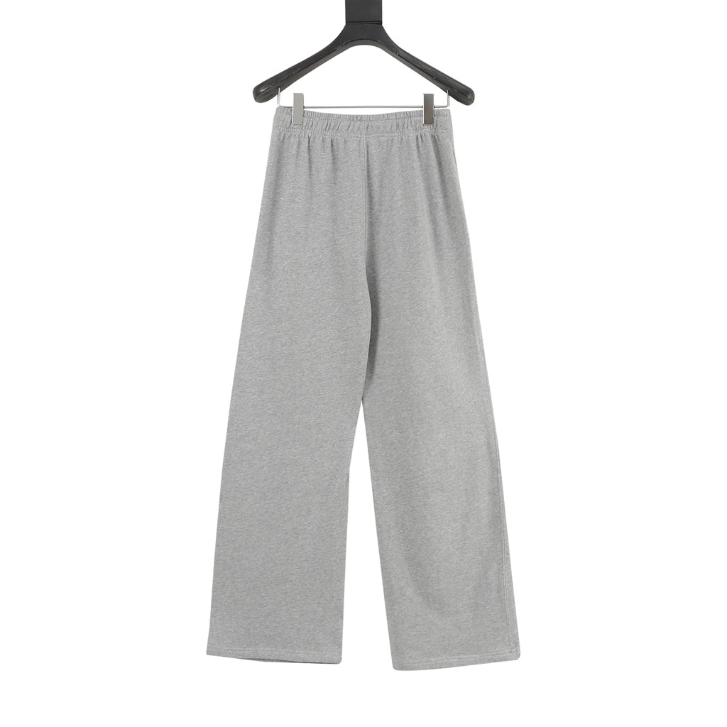 Polo Ralph Lauren Classic‑Fit Heather Gray Wide‑Leg Fleece Sweatpants