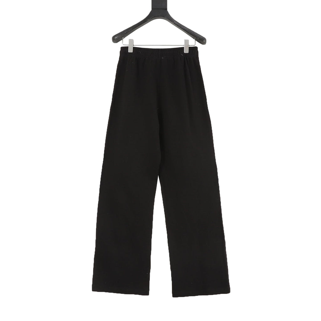 Polo Ralph Lauren Classic‑Fit Black Wide‑Leg Fleece Sweatpants