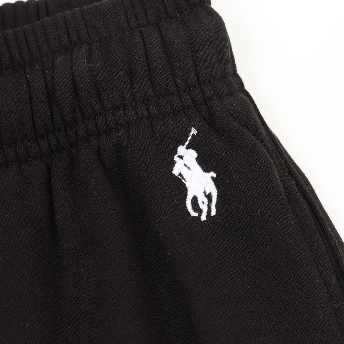 Polo Ralph Lauren Classic‑Fit Black Wide‑Leg Fleece Sweatpants