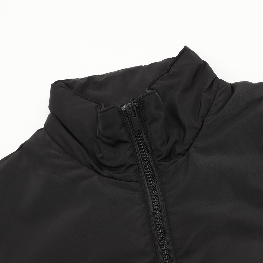 Saint Laurent Paris Stand‑Collared Padded Jacket Black