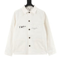 Louis Vuitton Paris Logo Print Workwear Overshirt Off‑White