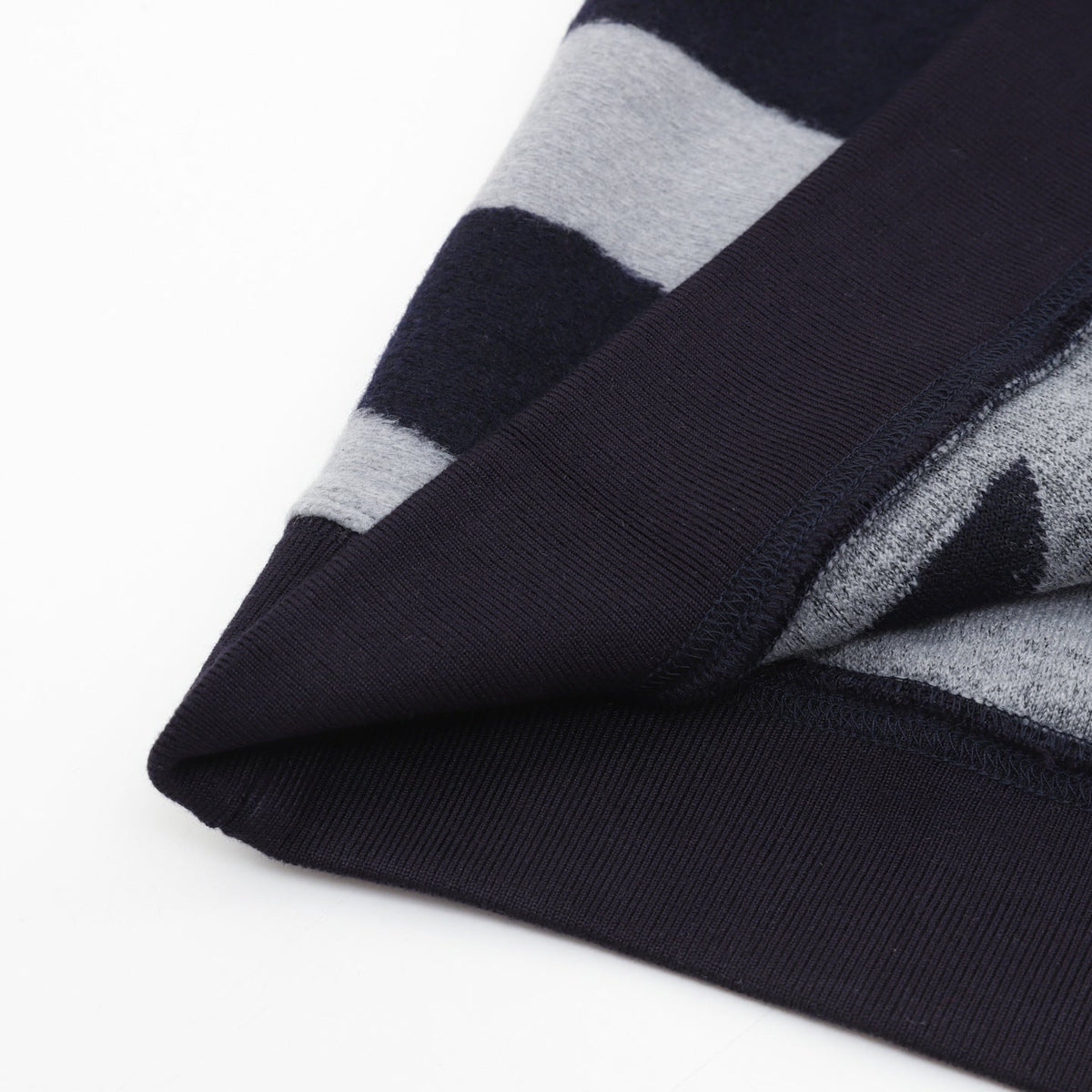 Loewe Abstract Graphic Crew‑Neck Wool Sweatshirt Navy Grey