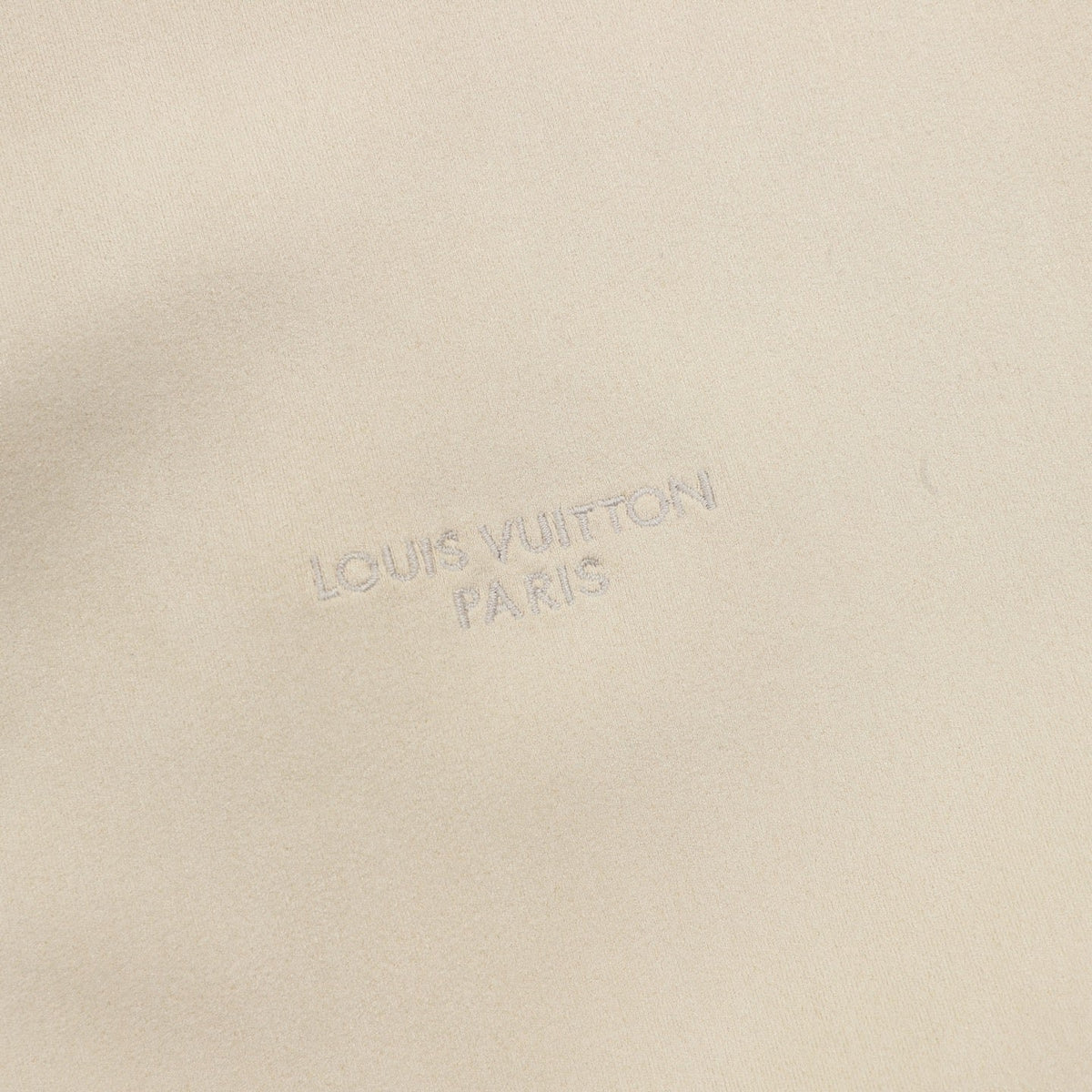 Louis Vuitton Paris Embroidered Suede‑Effect Bomber Jacket Off‑White