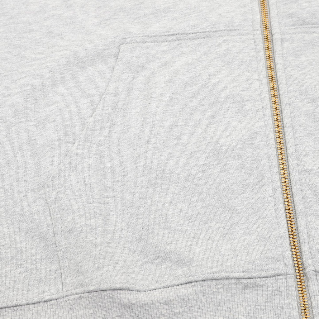 Louis Vuitton Pearl‑Drawstring Zipper Hooded Jacket Heather Gray