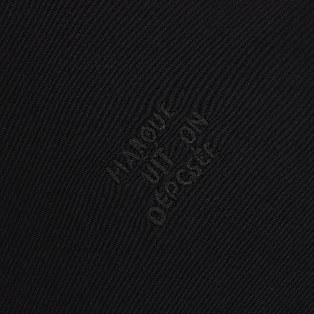 Louis Vuitton Pearl‑Drawstring Zipper Hooded Jacket Black