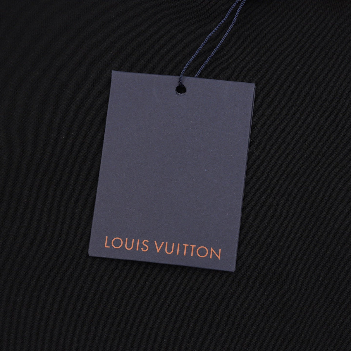 Louis Vuitton Pearl‑Drawstring Zipper Hooded Jacket Black