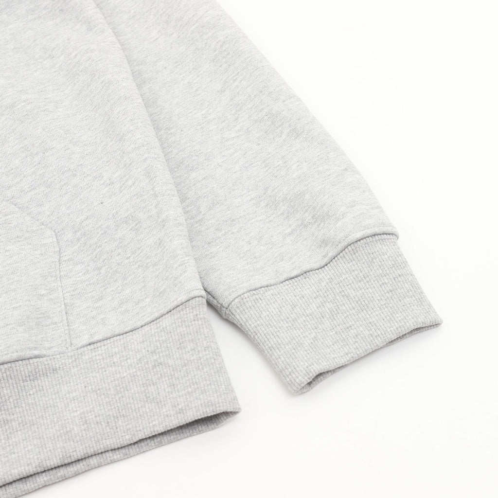 Loewe Anagram‑Logo Full‑Zip Hoodie Light Grey Orange Drawstring