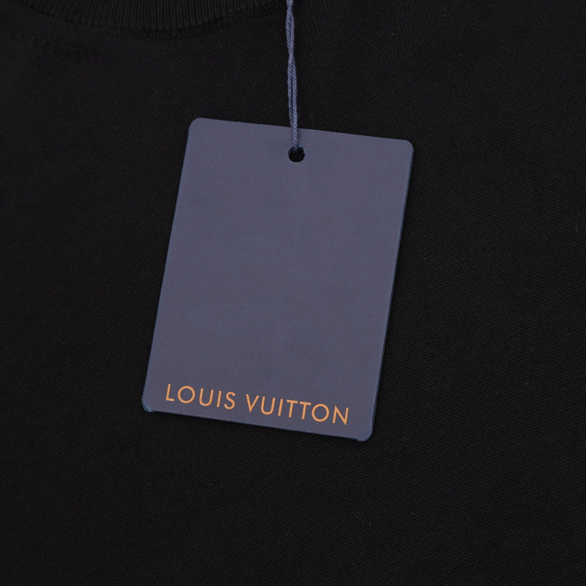 Louis Vuitton Manslv Logo Embroidery Crew‑Neck Knit Sweater Black