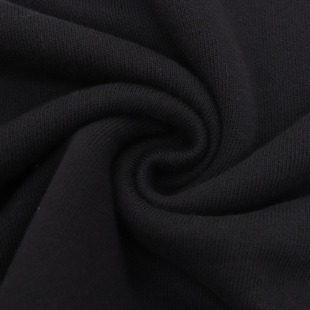 Acne Studios Logo Print Black Henley Sweatshirt
