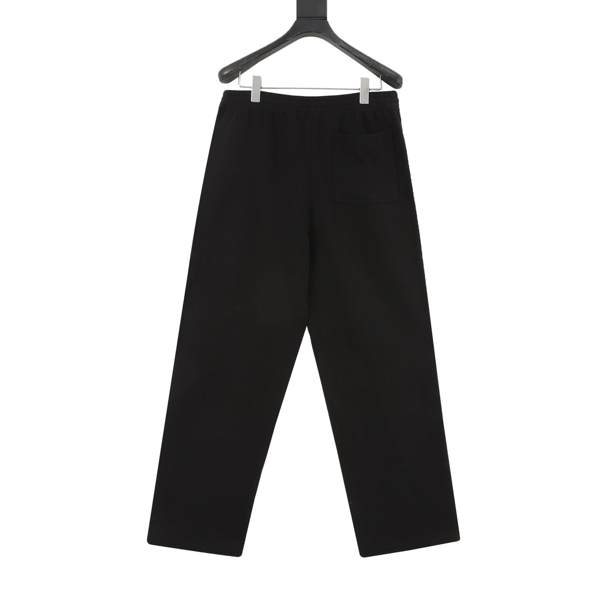 Burberry Equestrian Knight Logo Black Wide Leg Sweatpants