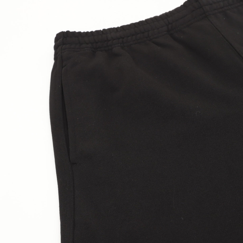 Burberry Equestrian Knight Logo Black Wide Leg Sweatpants