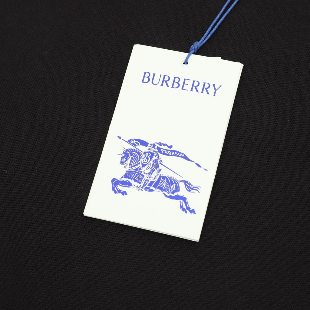 Burberry Equestrian Knight Logo Black Full Zip Hoodie