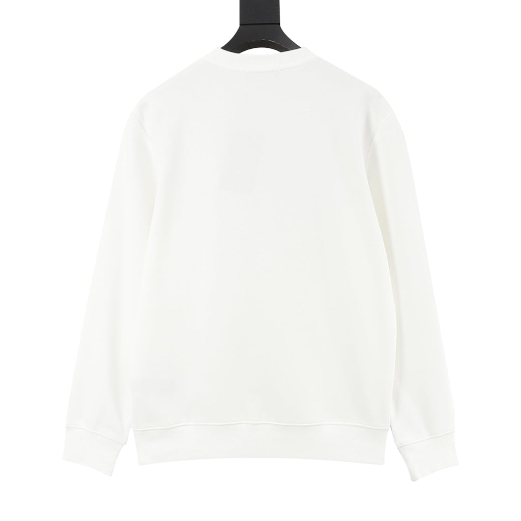 Gucci GG Canvas Pocket Horsebit Crewneck Sweatshirt White