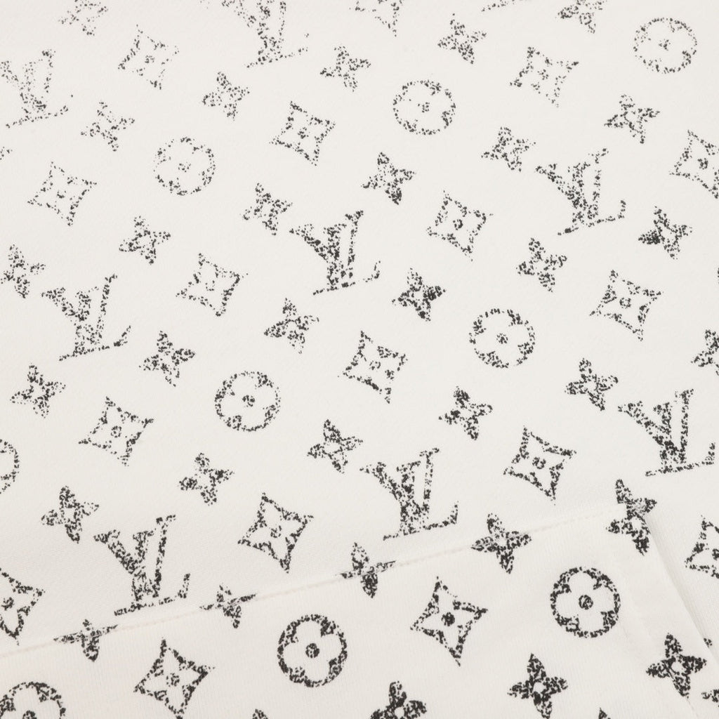 Louis Vuitton Gradient Monogram Print Hoodie White