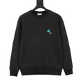 Dior Clover Embroidered Crew Neck Sweatshirt Black