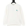 Dior Clover Embroidered Crew Neck Sweatshirt Off White