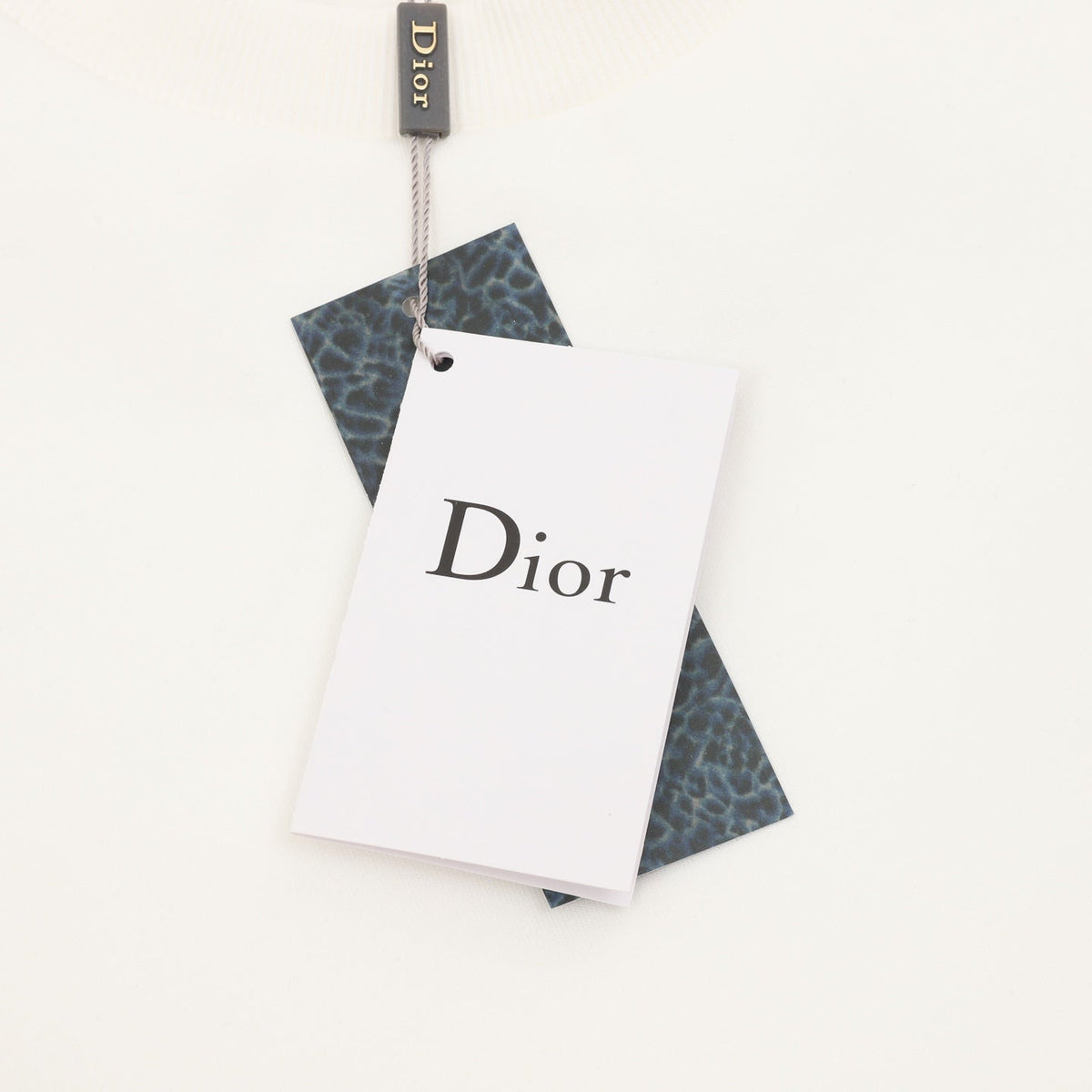Dior Clover Embroidered Crew Neck Sweatshirt Off White