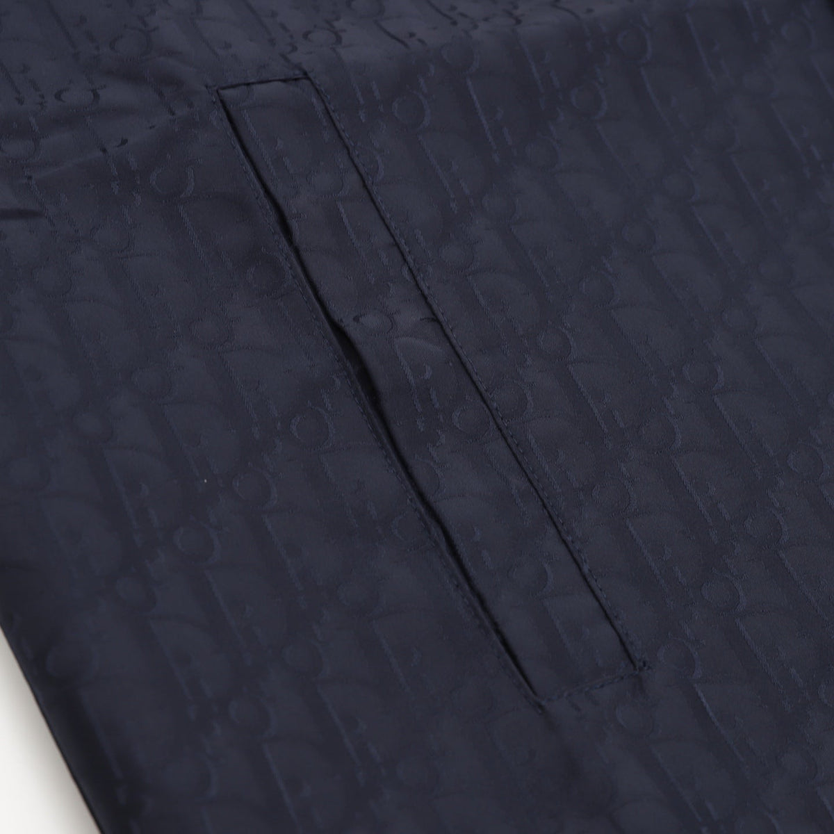 Dior Oblique Jacquard Coach Jacket Navy Blue