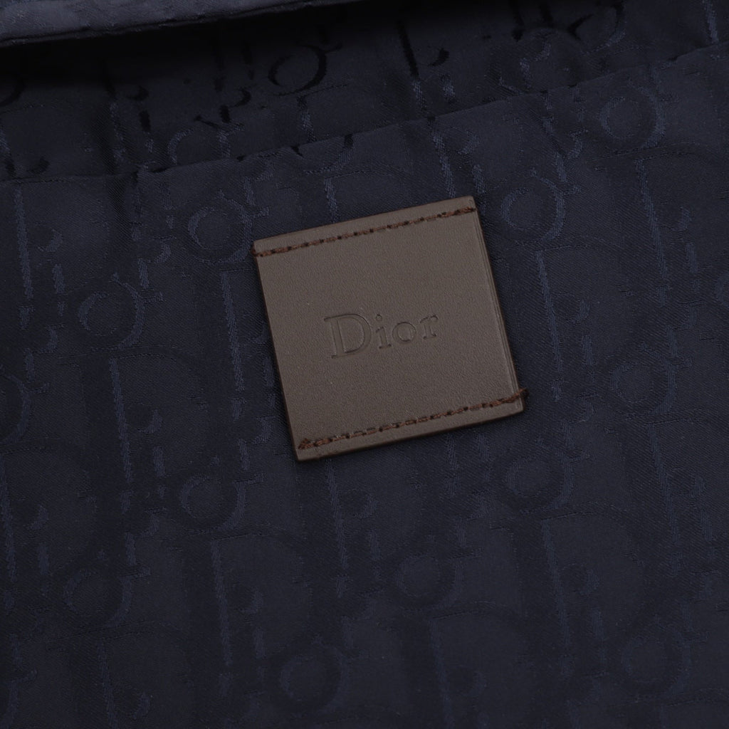 Dior Oblique Jacquard Coach Jacket Navy Blue