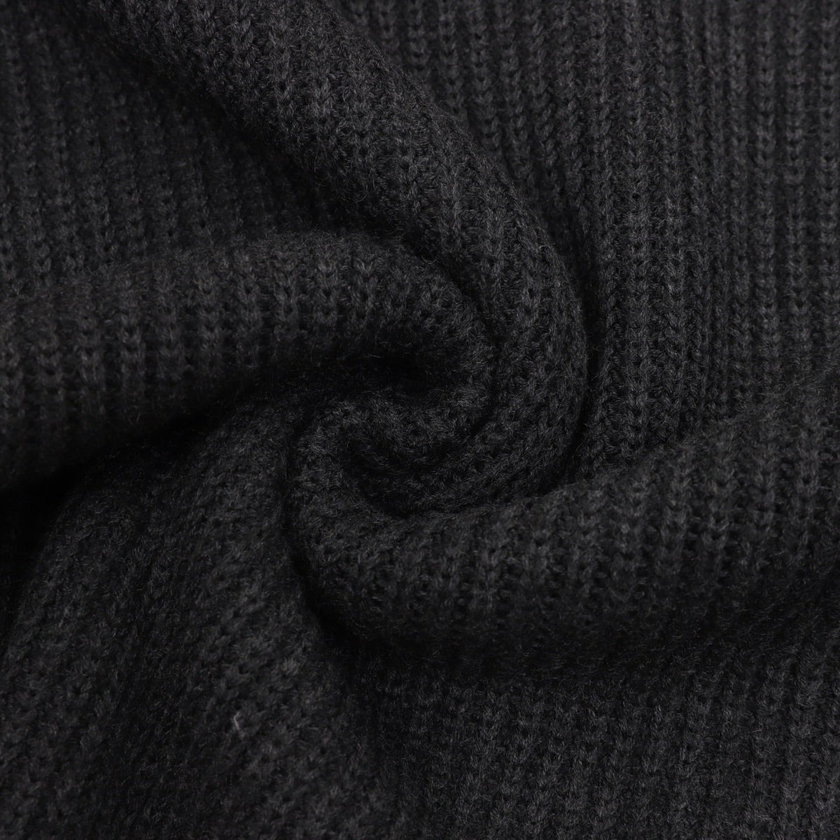Gucci Logo Jacquard Ribbed Crew Neck Wool Sweater Dark Grey