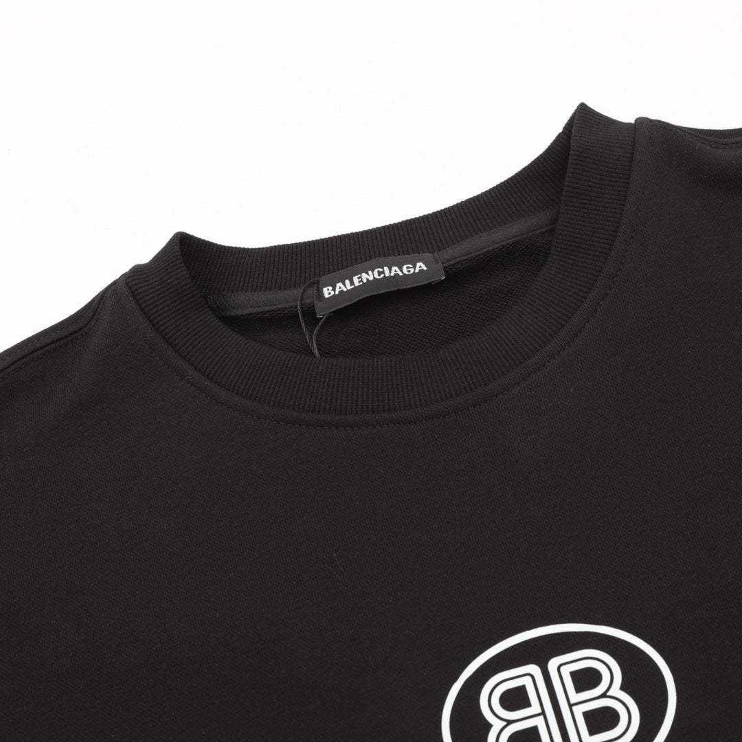 Balenciaga Bad Poker Player Series Black Crew Neck Sweatshirt