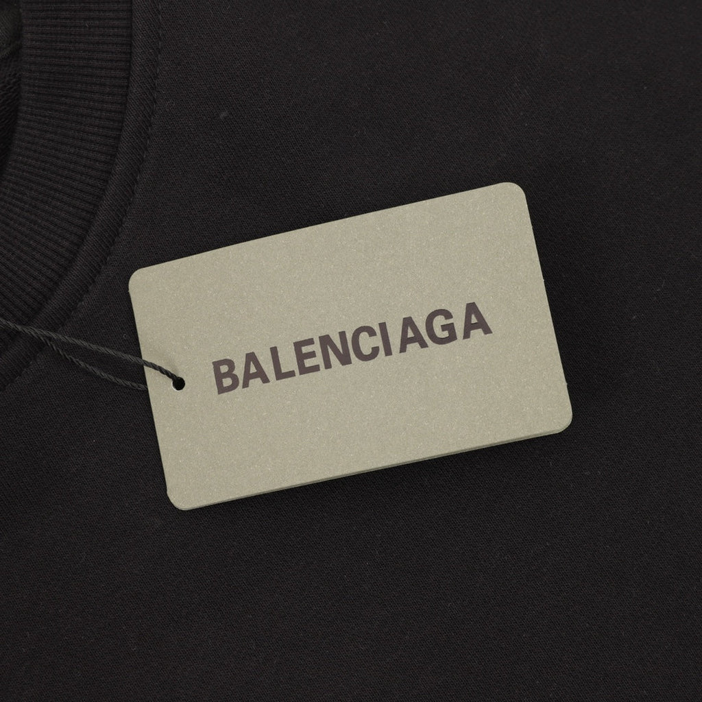 Balenciaga Bad Poker Player Series Black Crew Neck Sweatshirt