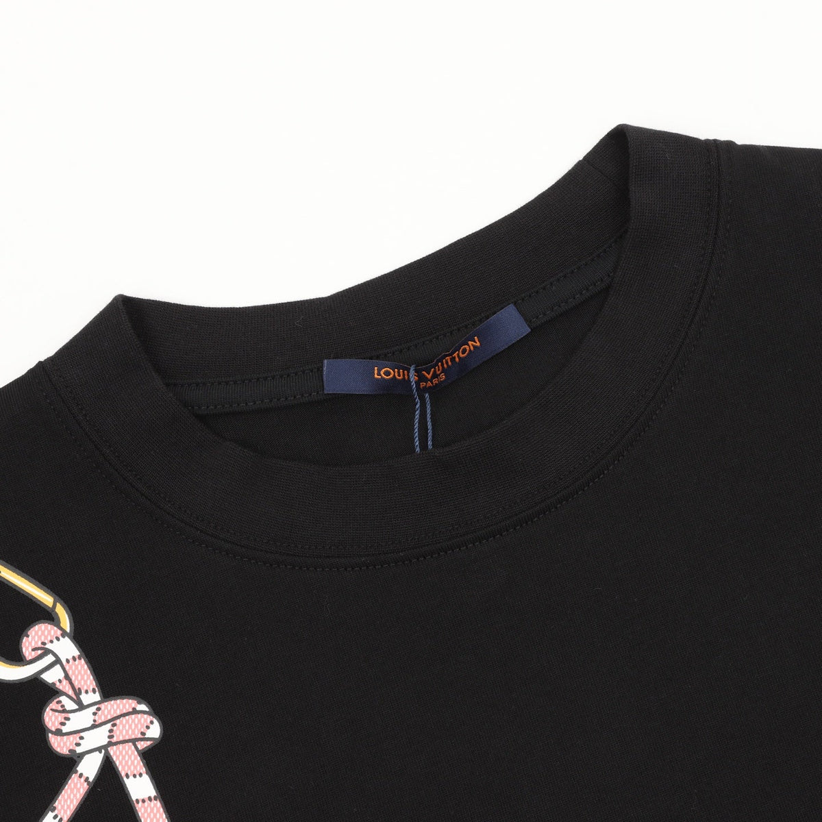 Louis Vuitton Handbag Graphic Print Long Sleeve T-shirt Black