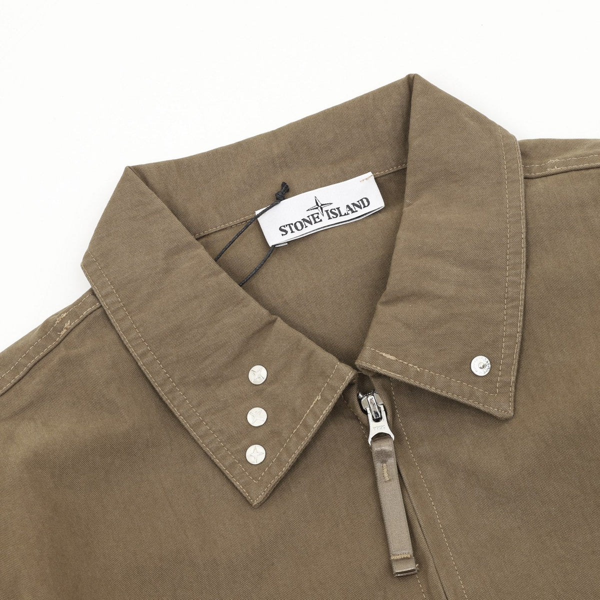 Stone Island Khaki Zip Up Field Jacket