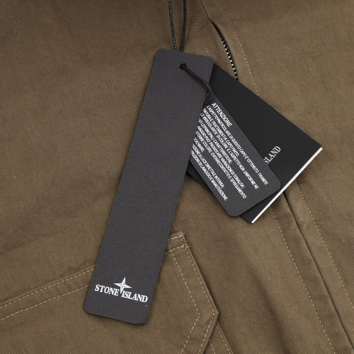 Stone Island Khaki Zip Up Field Jacket