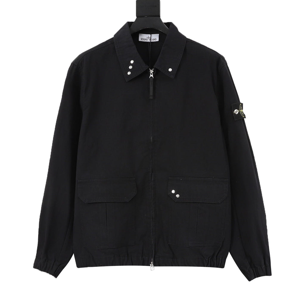 Stone Island Black Zip Up Field Jacket