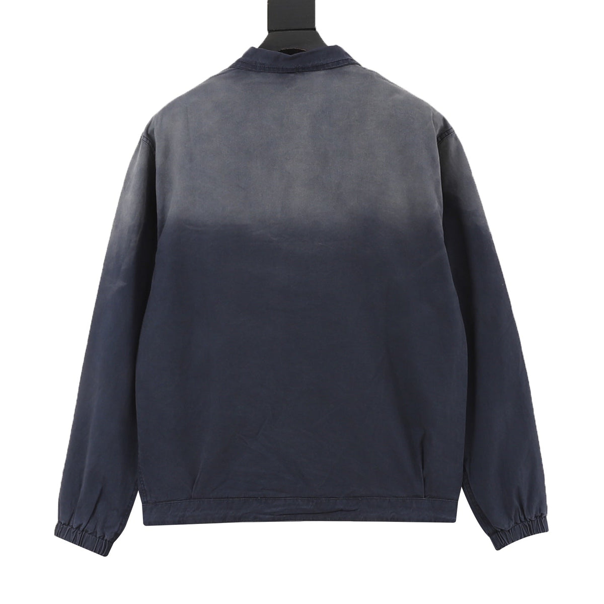 Miu Miu Gradient Washed Logo Embroidery Work Jacket Navy