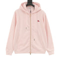 Burberry Equestrian Knight Logo Pink Full Zip Hoodie