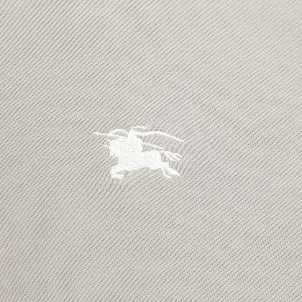 Burberry Equestrian Knight Logo Light Gray Full Zip Hoodie