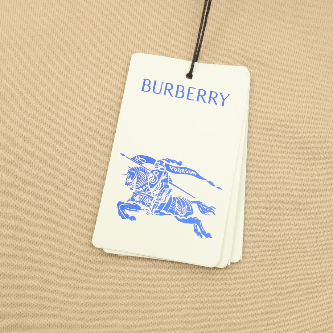 Burberry Equestrian Knight Logo Beige Full Zip Hoodie
