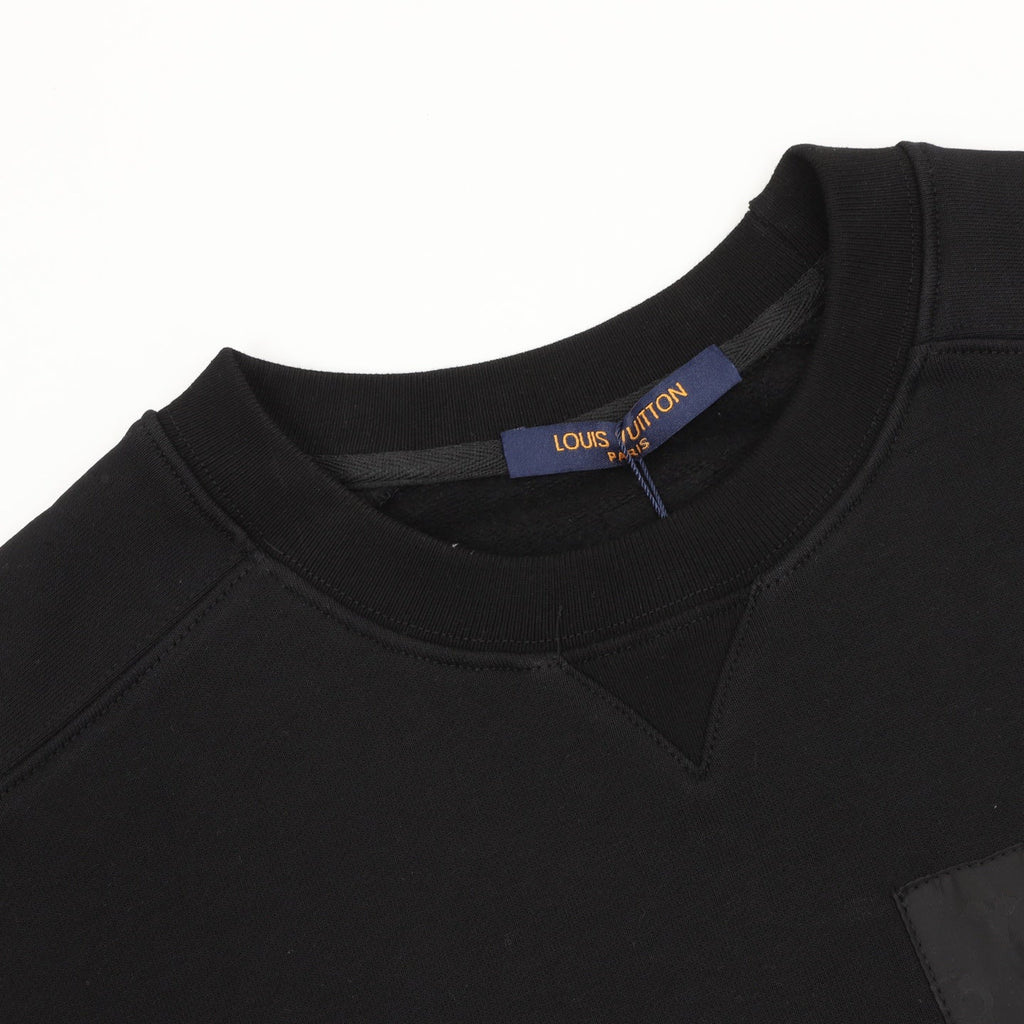 Louis Vuitton Cargo Pocket Crewneck Sweatshirt Black