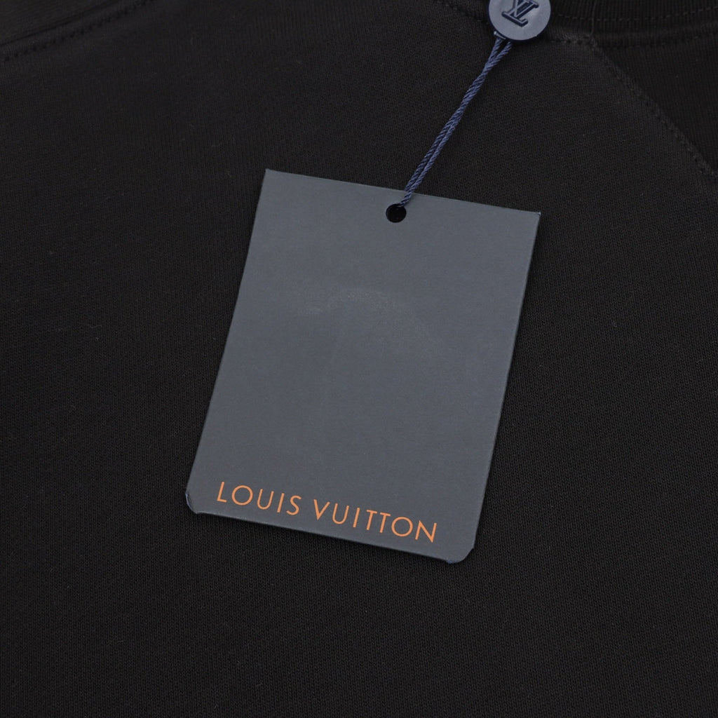 Louis Vuitton Cargo Pocket Crewneck Sweatshirt Black