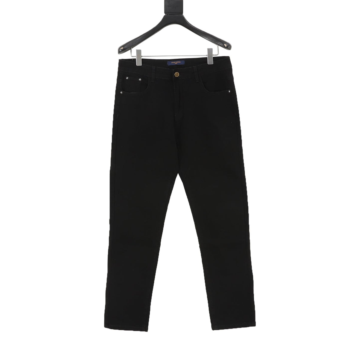Louis Vuitton LV Logo Straight Fit Denim Jeans Black